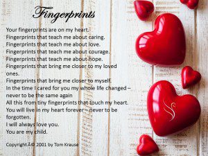 Fingerprints Funeral Poem - Swanborough Funerals