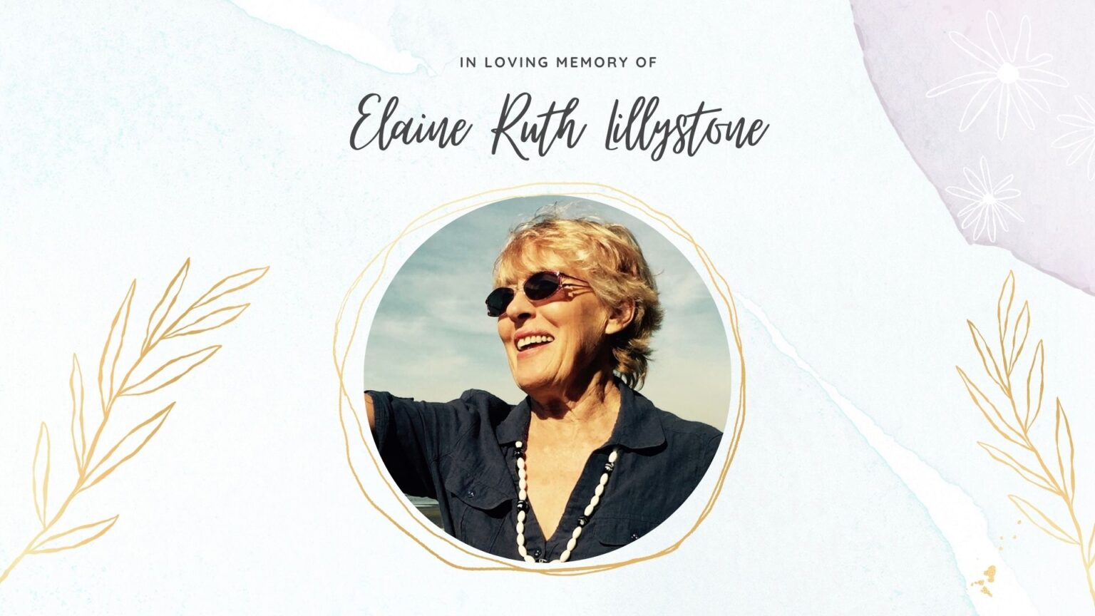 Elaine Ruth Lillystone - Swanborough Funerals